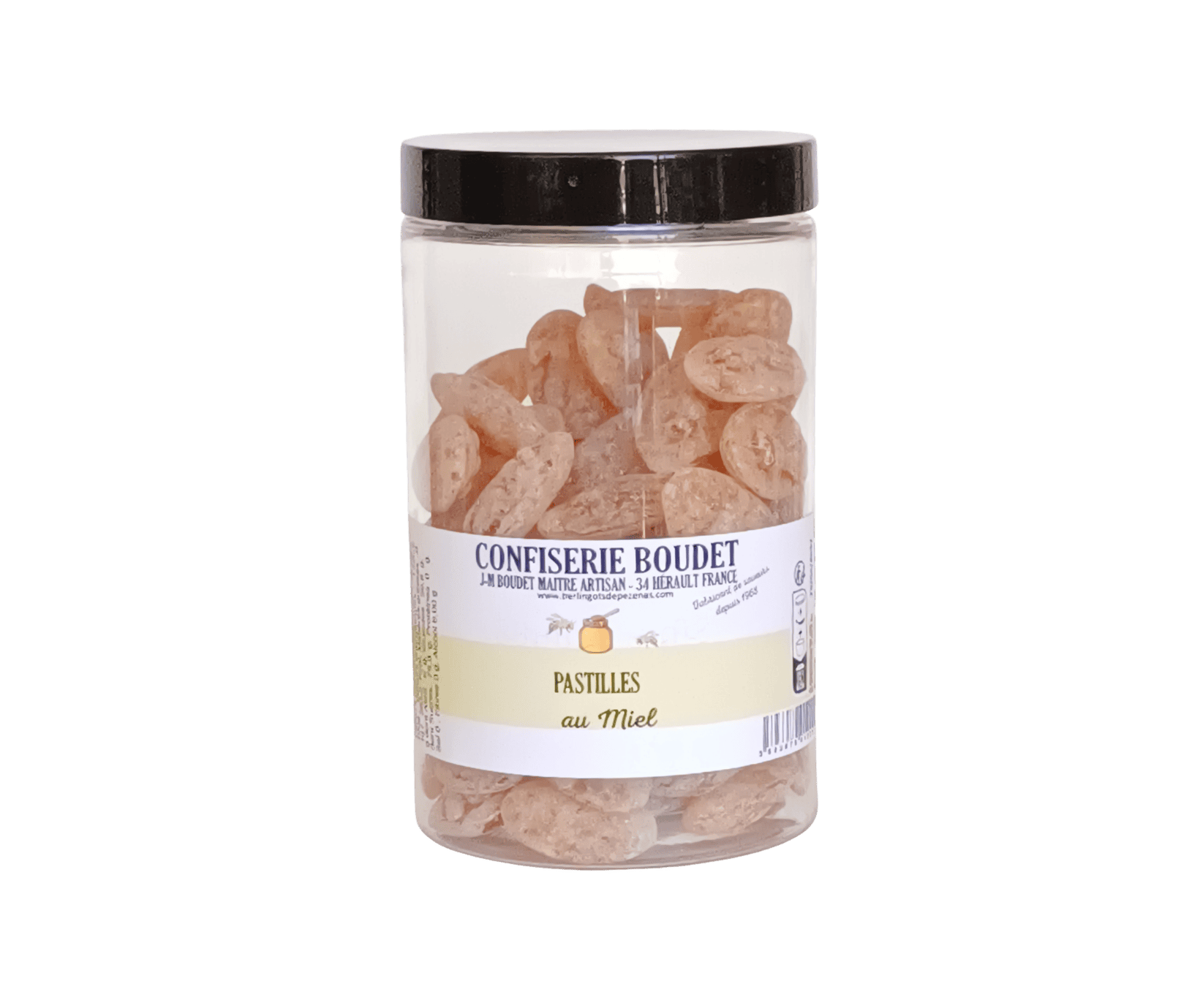 Pot de pastilles au miel nature 250g